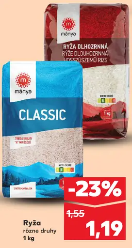 Máňya ryža dlhozrnná
