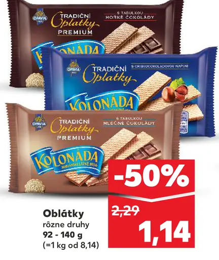 Orion Kolonáda oblátky rôzne druhy