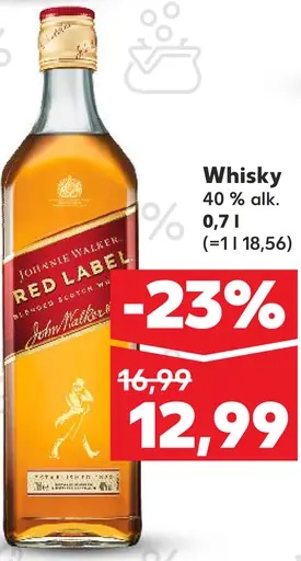 Johnnie Walker Red Label Whisky 40%