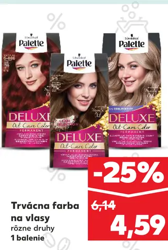 Palette Deluxe trvácna farba na vlasy