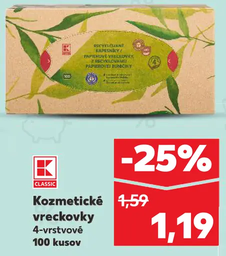 K-Classic kozmetické vreckovky 4-vrstvové