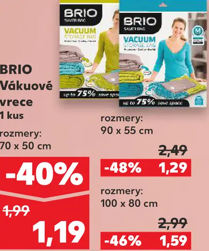 BRIO Vákové vrece 70 × 50 cm