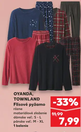 Oyanda, Townland flísové pyžamo dámske