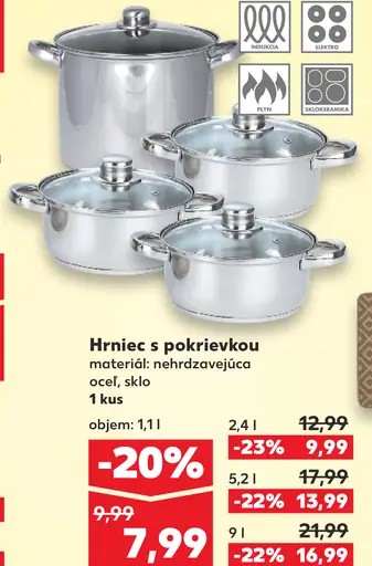 Hrniec s pokrievkou nerezový 1,1 l