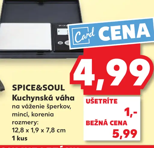 SPICE&SOUL Digitálna kuchynská váha