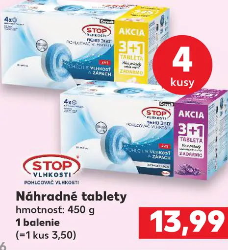 Stop vlhkosti náhradné tablety do pohlcovača vlhkosti