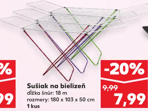 Sušiak na bielizeň kovový skladací