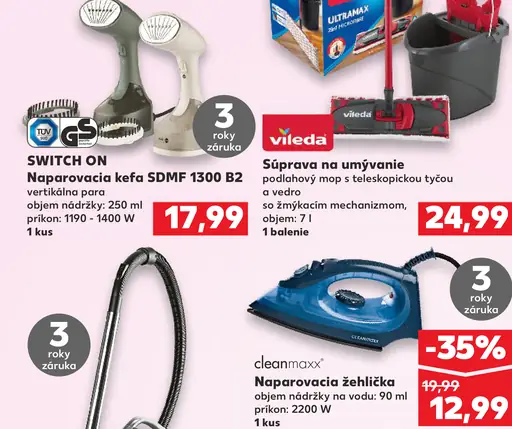 Switch On naparovacia kefa vertikálna