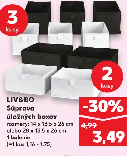 LIV&B0 súprava úložných boxov