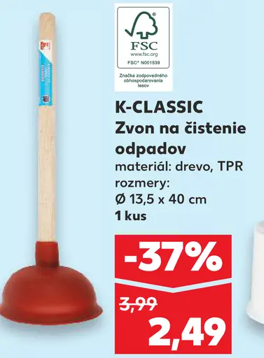 K-Classic Zvon na čistenie odpadov