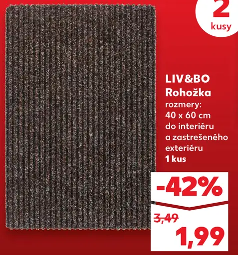 Liv&Bo rohožka na interiér a zastriešený exteriér