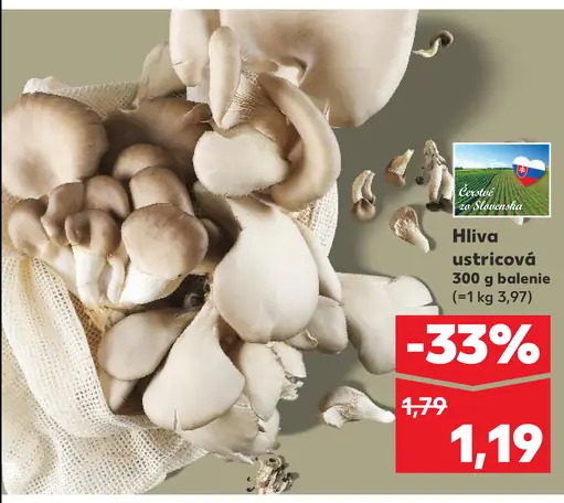 Hlivа ustricová čerstvá