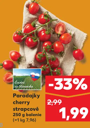Paradajky cherry strapcové