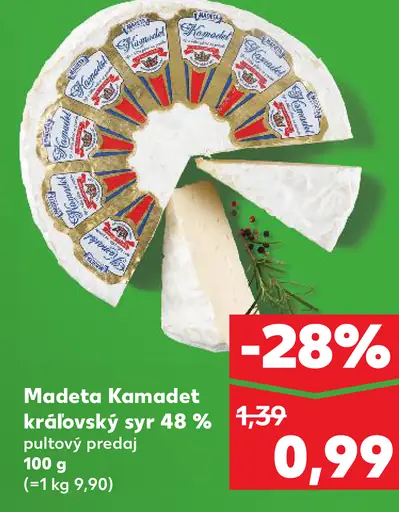 Madeta Kamadet kráľovský syr 48%