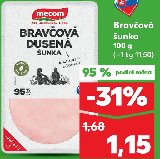 Mecom bravčová šunka dusená