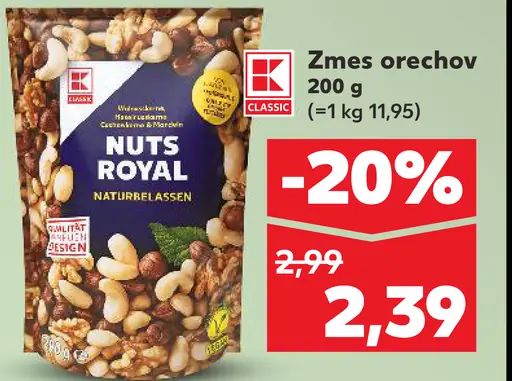 K-Classic Zmes orechov