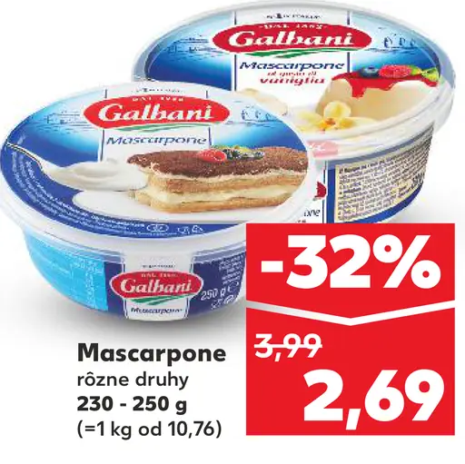 Galbani mascarpone rôzne druhy