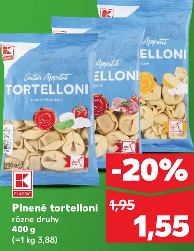 K-Classic Plnené tortelloni