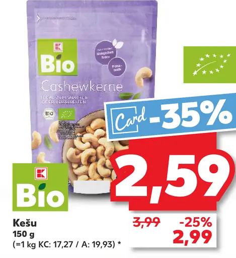 K-Bio kešu jadrá