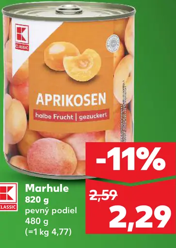 K-Classic Aprikosen marhule v náleve