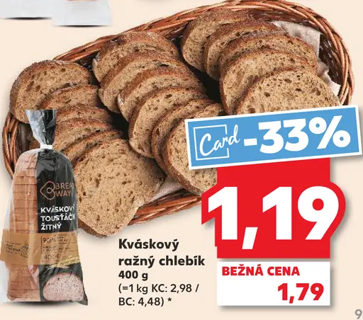 Kváskový ražný chlieb