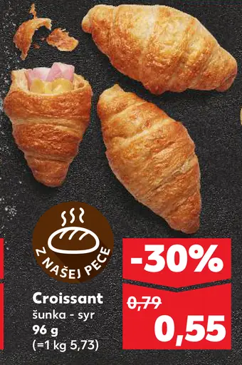 Croissant šunka - syr