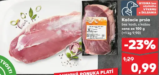 Kačacie prsia bez kosti s kožou