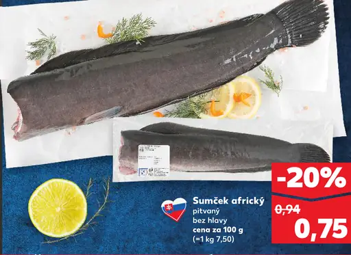 Sumček africký pitvaný bez hlavy