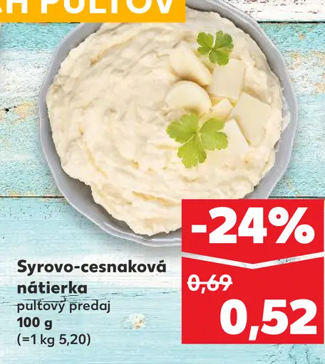 Syrovo-cesnaková nátierka