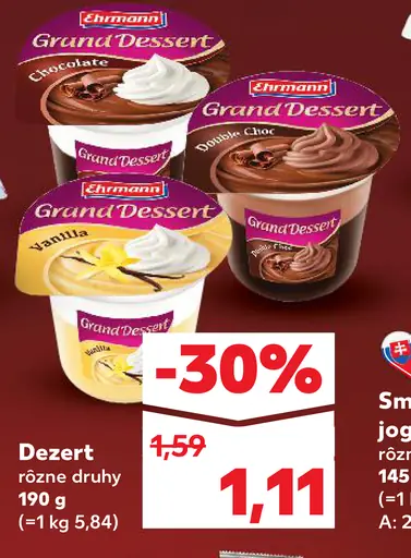 Ehrmann Grand Dessert rôzne druhy