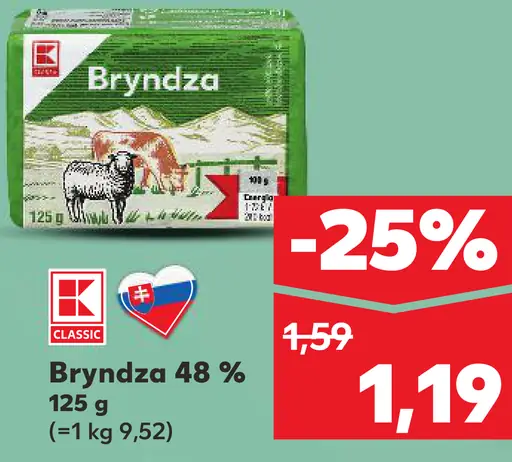 K-Classic Bryndza 48 %