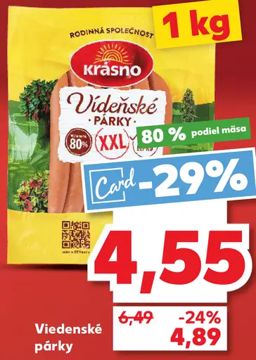 Krasno Viedenské párky XXL