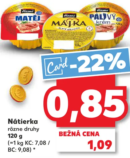 Májka nátierka rôzne druhy