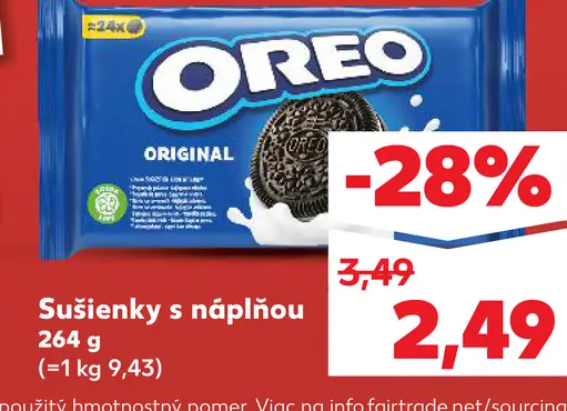 Oreo sušienky s náplňou
