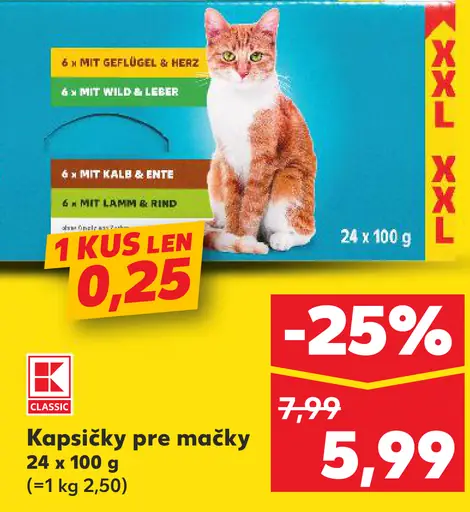 K-Classic Häppchen in Gelee kapsičky pre mačky