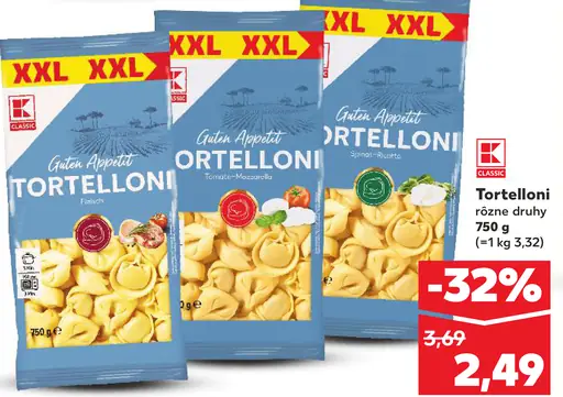 K-Classic Tortelloni Gusto Appetito rôzne druhy