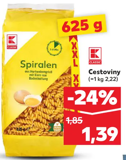 K-Classic Cestoviny Spiralen