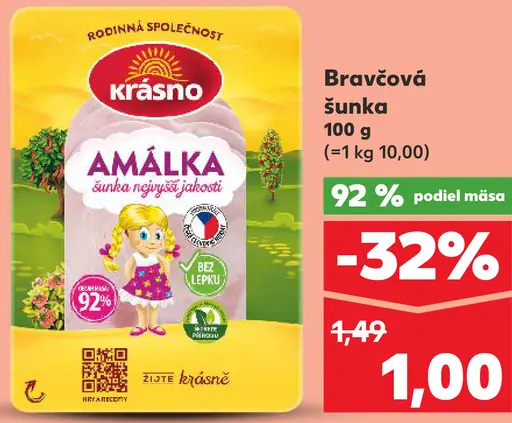 Kráľovské Krásno Amálka bravčová šunka