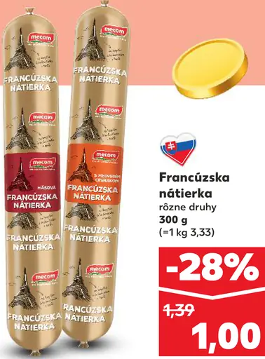Kráso Francúzska nátierka rôzne druhy