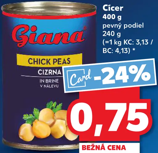 Giana cícer v náleve