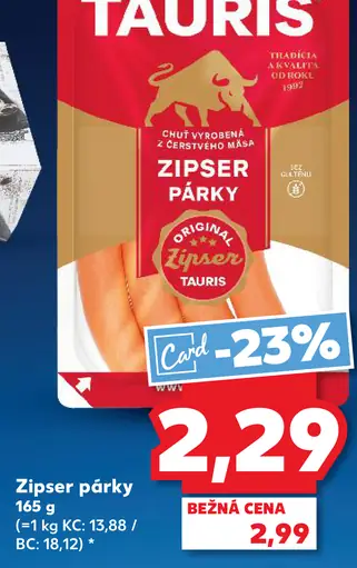 Tauris Zipser párky