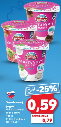 Zvolenský smotanový jogurt 2 druhy