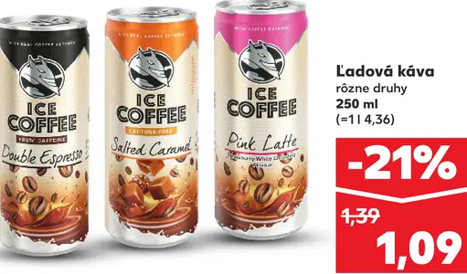 Ice Coffee Double Espresso ľadová káva plechovka