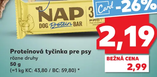 NAP proteínová tyčinka pre psy