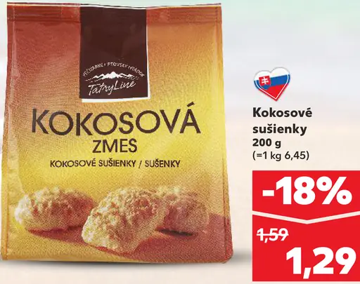 Fairglobe kokosová zmes sušienok