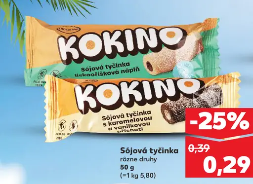 Kokino sójová tyčinka s kokosovou náplňou