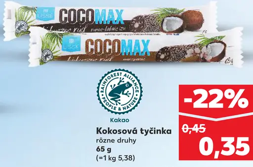 Cocomax kokosová tyčinka