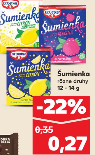 Dr. Oetker Šumienka nápoj v prášku