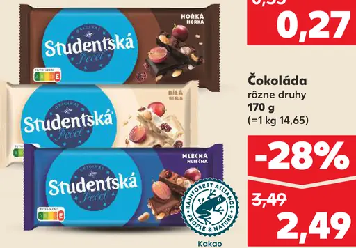 Orion Študentská pečať čokoláda