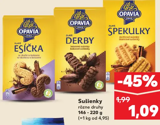 Opavia Zlaté Esíčka sušienky